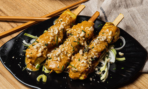 Brochetas Satay